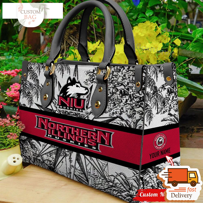 NCAA Northern Illinois Huskies Women Leather HandBag.jpg