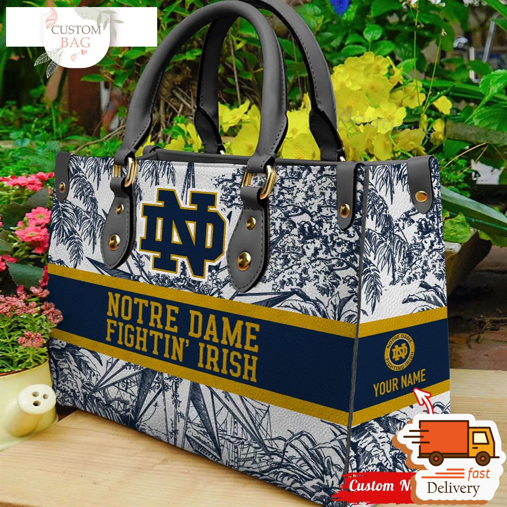 NCAA Notre Dame Fighting Irish Women Leather HandBag.jpg
