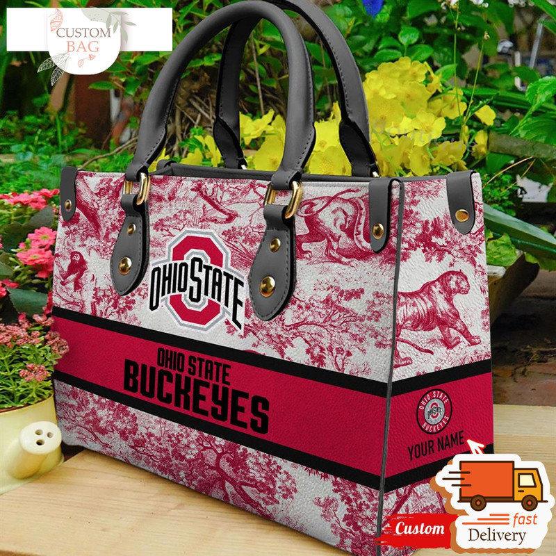 NCAA Ohio State Buckeyes Women Leather Hand Bag.jpg