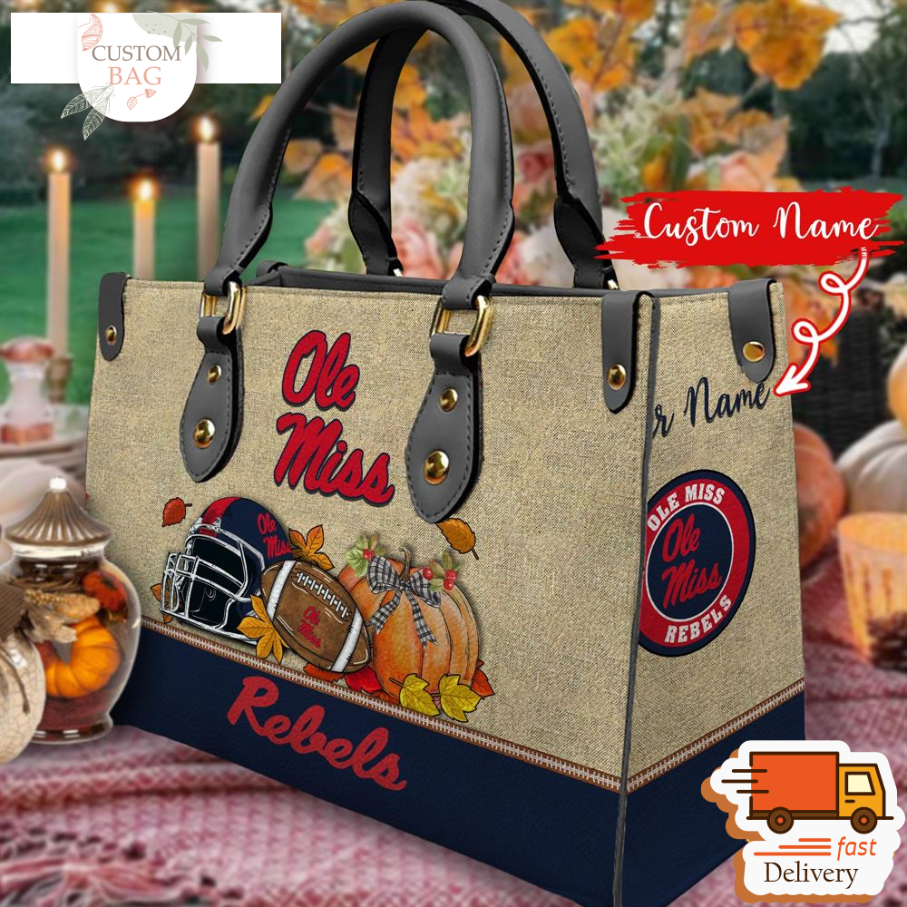 NCAA Ole Miss Rebels Autumn Women Leather Bag.jpg