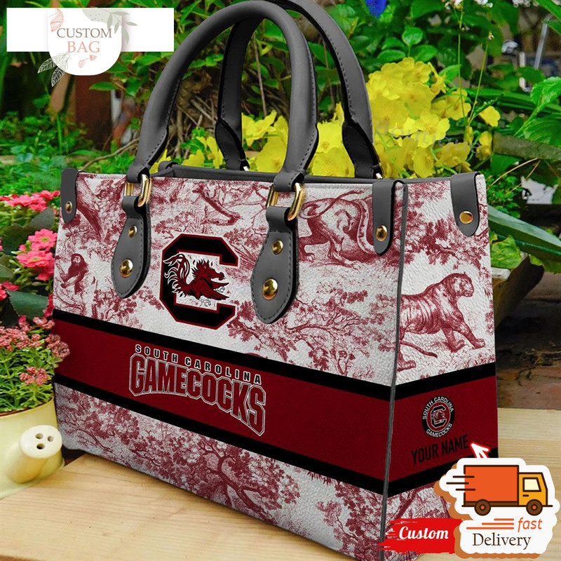 NCAA South Carolina Gamecocks Women Leather Hand Bag.jpg