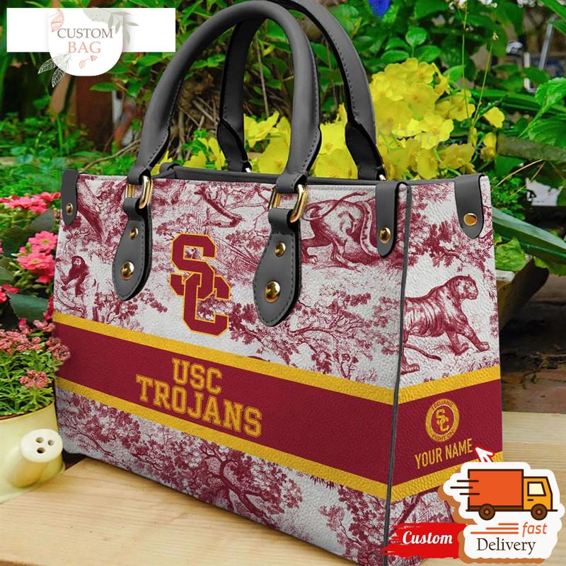 NCAA USC Trojans Women Leather Hand Bag.jpg
