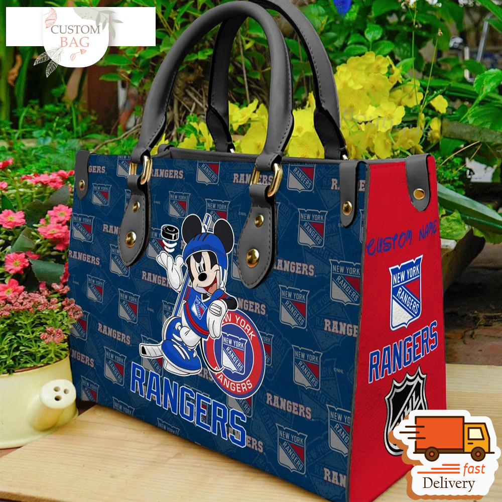 New York Rangers NHL Mickey Women Leather Hand Bag.jpg