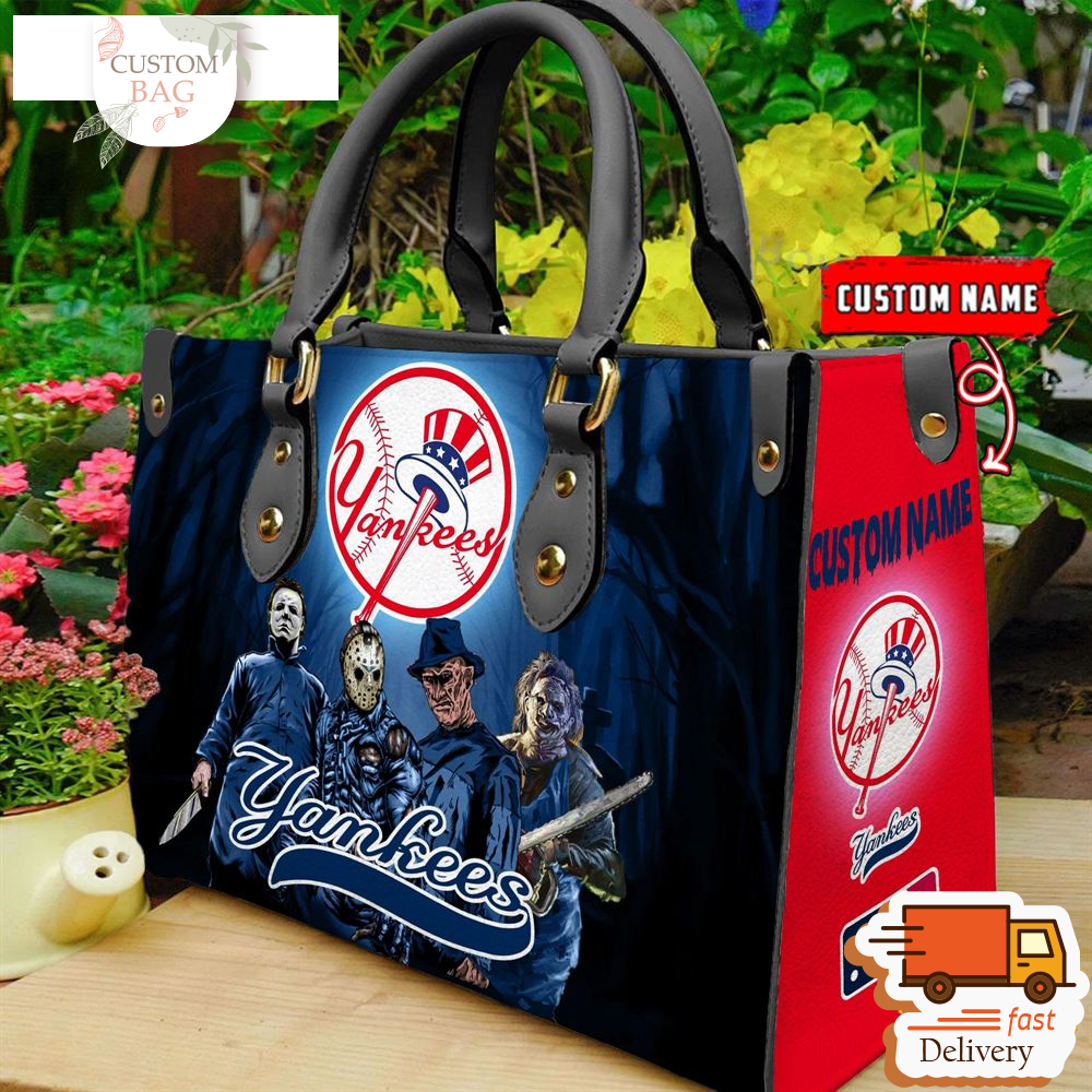 New York Yankees MLB Halloween Women Leather Hand Bag.jpg