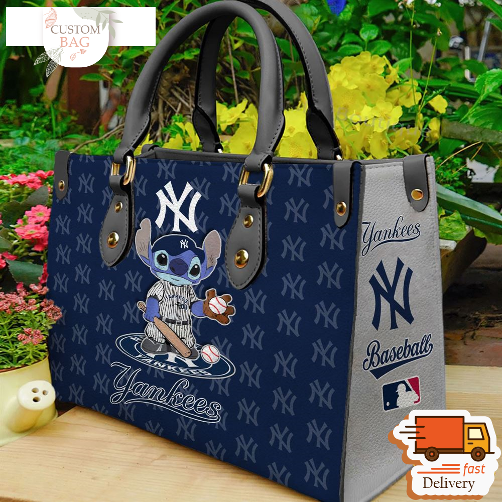 New York Yankees Stitch Women Leather Hand Bag.jpg