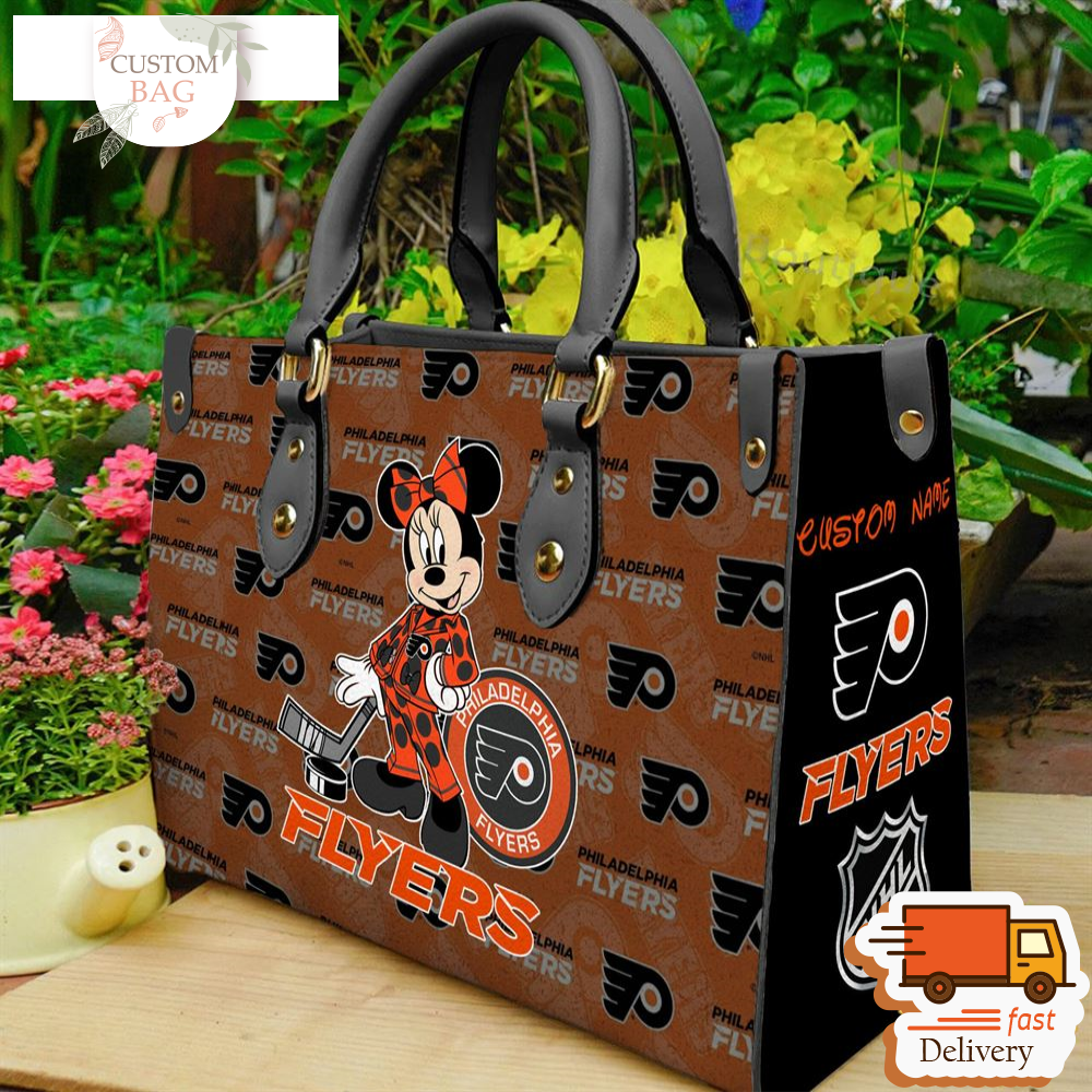 Philadelphia Flyers NHL Minnie Women Leather Hand Bag.jpg