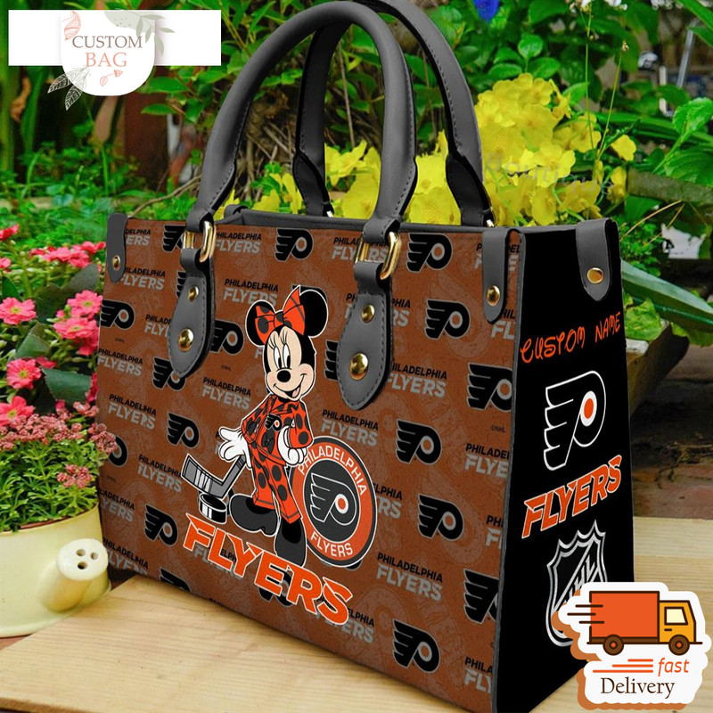 Philadelphia Flyers NHL Minnie Women Leather Hand Bag.jpg
