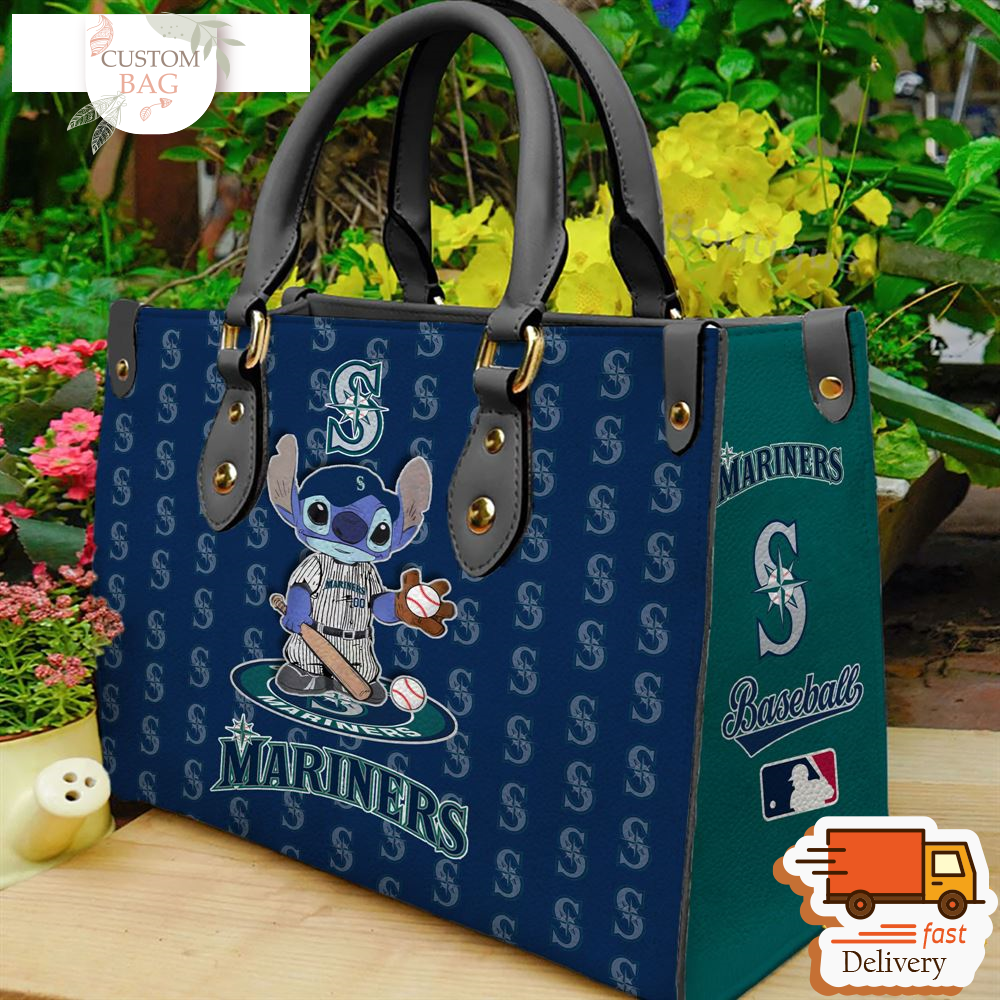 Seattle Mariners Stitch Women Leather Hand Bag.jpg