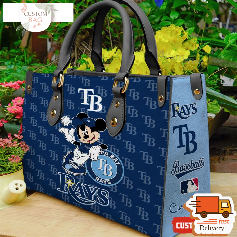 Tampa Bay Rays Mickey Women Leather Hand Bag.jpg