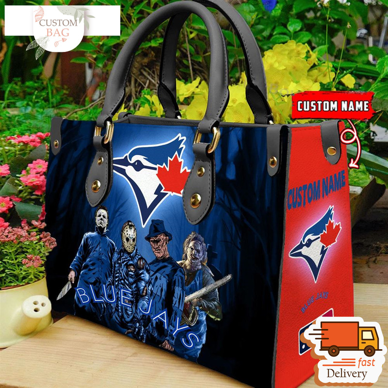 Toronto Blue Jays MLB Halloween Women Leather Hand Bag.jpg