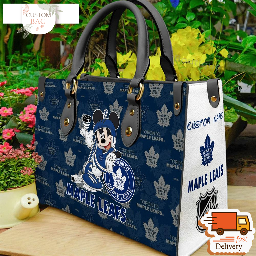 Toronto Maple Leafs NHL Mickey Women Leather Hand Bag.jpg