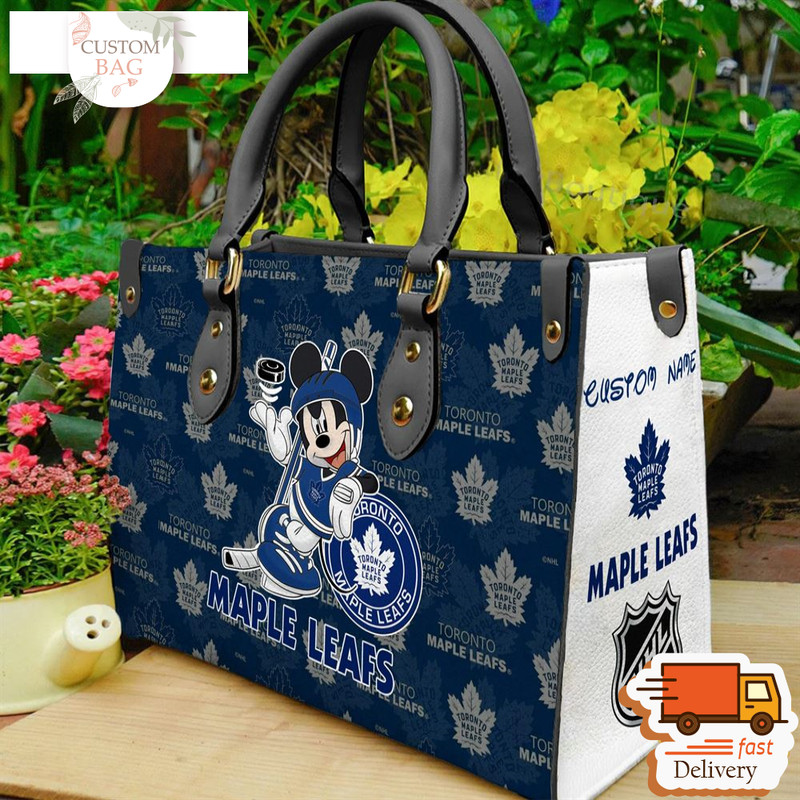 Toronto Maple Leafs NHL Mickey Women Leather Hand Bag.jpg