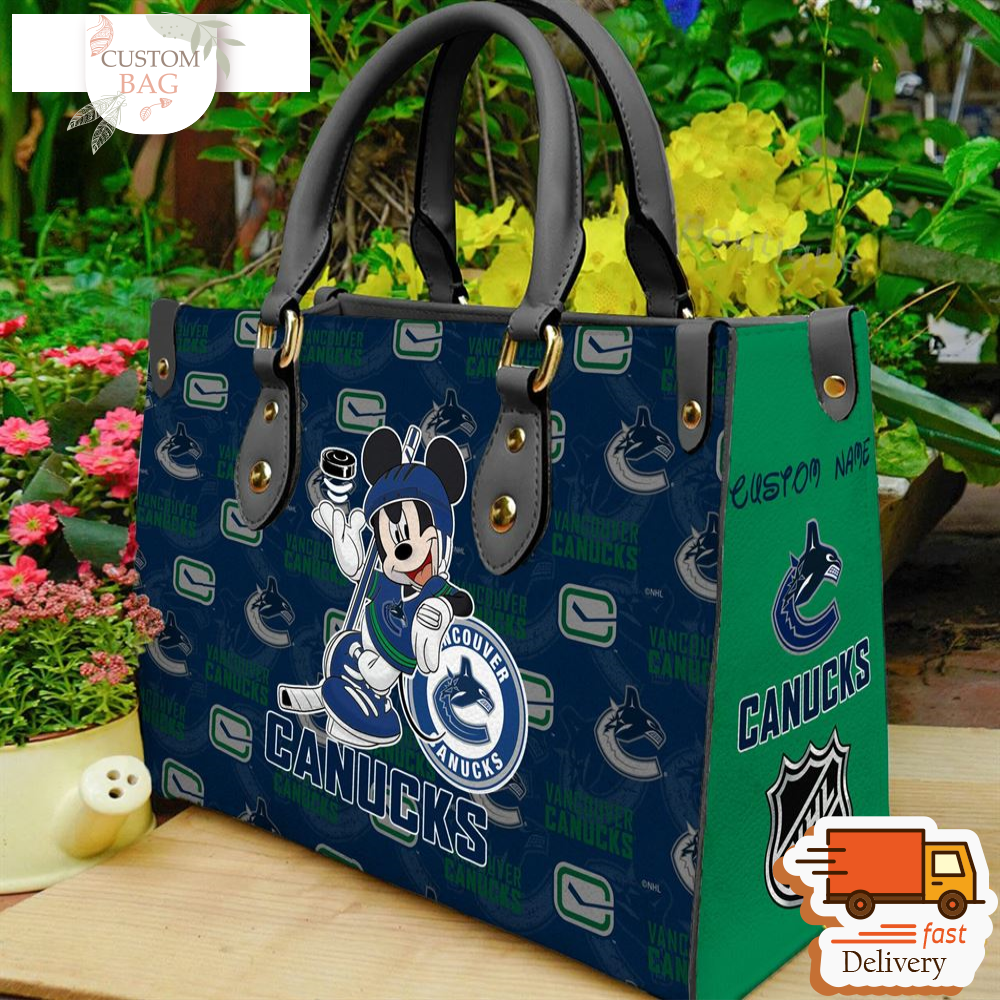 Vancouver Canucks NHL Mickey Women Leather Hand Bag.jpg