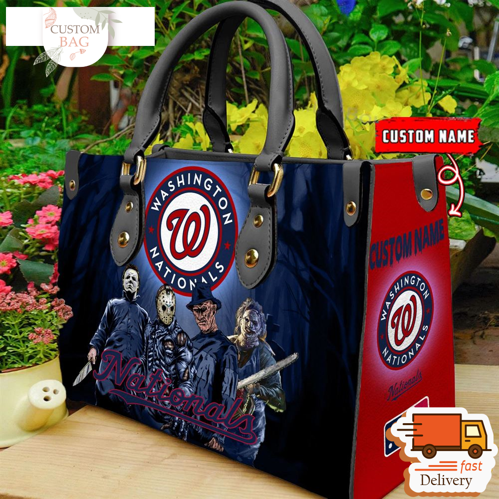 Washington Nationals MLB Halloween Women Leather Hand Bag.jpg