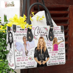 celine dion handbag,celine dion leather bag,celine dion purse bag,music leather handbag,singer leather handbag,crossbody