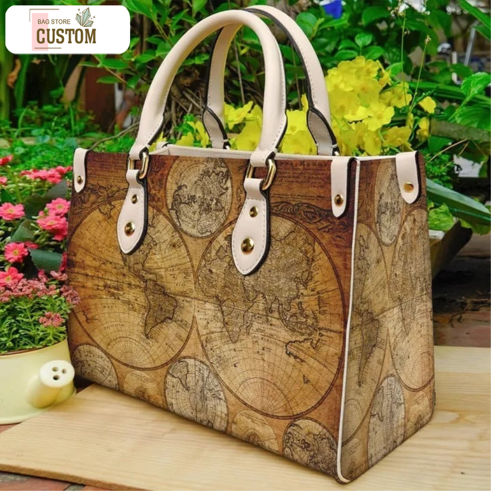 Custom Ancient World Map Vintage Purse Handbag,Map Handbag,Custom Map handbag,Tote Bag,Leather handBag,Handmade Bag,Custom Bag,Vintage Bags.jpg