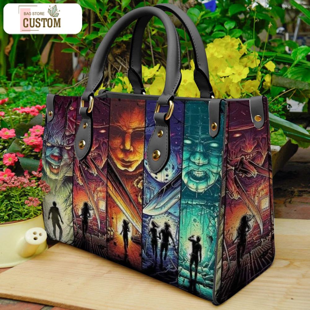Horror Halloween Handbag,Horror Leather Bag,Witch Leather handbag,Halloween Leather Bag, Crossbody Bag, Holiday Purse Bag Wallet,Travel Bag.jpg