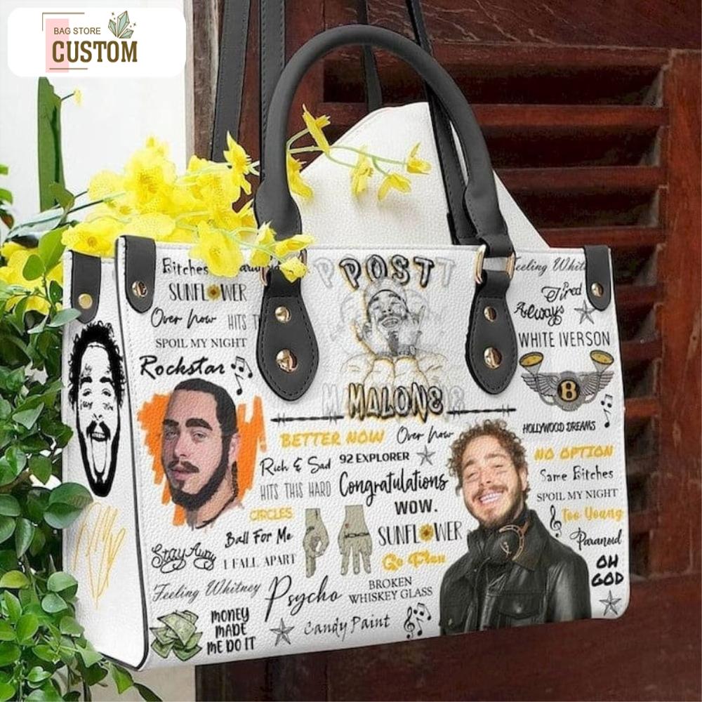 Post Malone Handbag,Post Malone Leather Bag,Post Malone Purse Bag,Tour Music handbag,Music Leather Handbag,Crossbody Bag,Singer bag 1.jpg