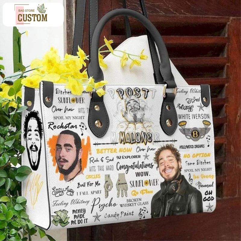 Post Malone Handbag,Post Malone Leather Bag,Post Malone Purse Bag,Tour Music handbag,Music Leather Handbag,Crossbody Bag,Singer bag 1.jpg