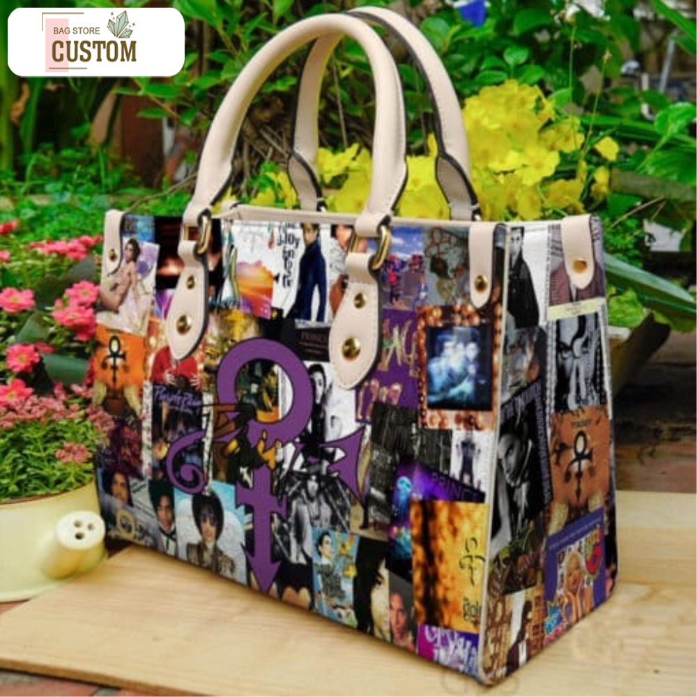 Prince Leather HandBag ,Prince Handbag Love Singer,Music Leather Bag,Travel handbag,Teacher Handbag,Handmade Bag,Custom Bag,Vintage Bags 5.jpg