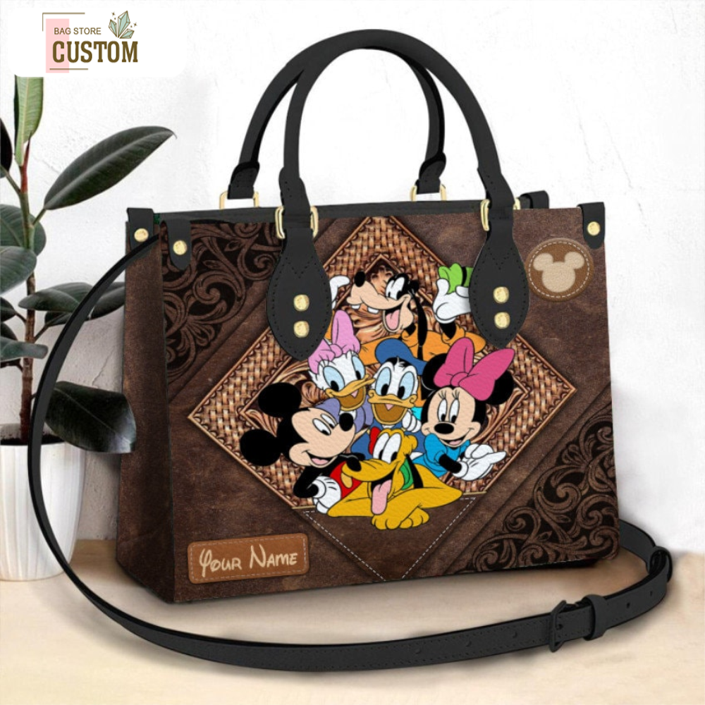 Vintage Mickey Leather HandBag,Mickey Handbag,Love Disney,Disney Handbag,Travel handbag,Teacher Handbag,Handmade Bag,Custom Bag,Vintage Bags 5.jpg