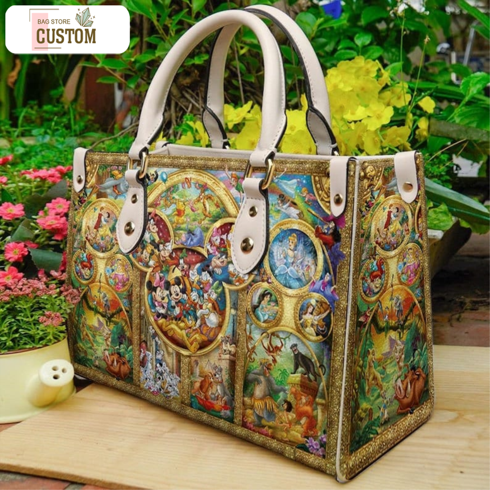 Vintage Mickey Leather HandBag,Mickey Handbag,Love Disney,Disney Handbag,Travel handbag,Teacher Handbag,Handmade Bag,Custom Bag,Vintage Bags 7.jpg