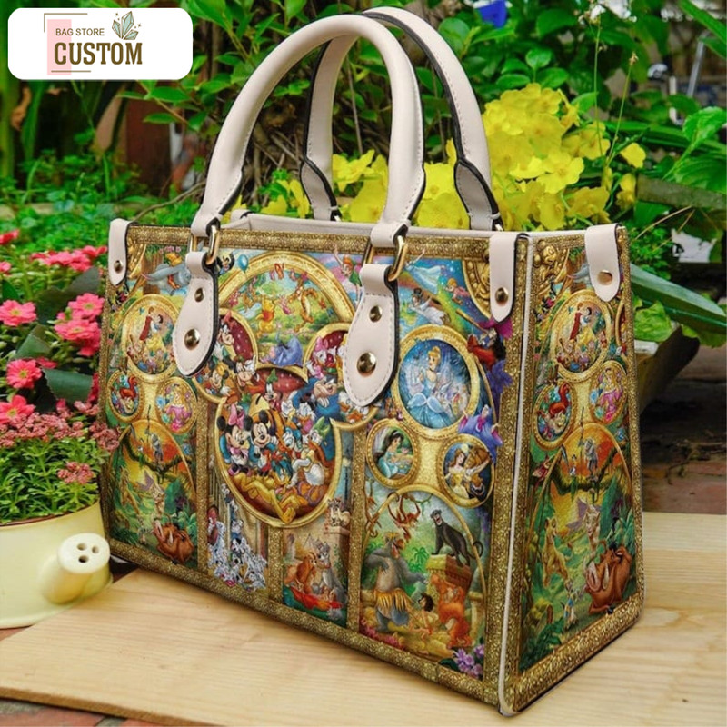 Vintage Mickey Leather HandBag,Mickey Handbag,Love Disney,Disney Handbag,Travel handbag,Teacher Handbag,Handmade Bag,Custom Bag,Vintage Bags 7.jpg