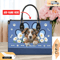 Australian Shepherd Leather Handbag for Women, Gift for Her With Custom Name, Shoulder Tote Bag.jpg