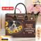 Border Collie Dog Leather Handbag for Women, Gift for Her With Custom Name, Shoulder Tote Bag 2.jpg