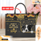 Border Collie Dog Leather Handbag for Women, Gift for Her With Custom Name, Shoulder Tote Bag.jpg