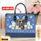 Boxer Dog Leather Handbag for Women, Gift for Her With Custom Name, Shoulder Tote Bag 5.jpg