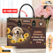 Golden Retriever Dog Leather Handbag for Women, Gift for Her With Custom Name, Shoulder Tote Bag 2.jpg