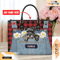 Miniature Schnauzer Dog Leather Handbag for Women, Gift for Her With Custom Name, Shoulder Tote Bag 1.jpg