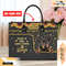 Rottweiler Dog Leather Handbag for Women, Gift for Her With Custom Name, Shoulder Tote Bag.jpg