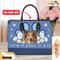 Shetland Sheepdog Leather Handbag for Women, Gift for Her With Custom Name, Shoulder Tote Bag 5.jpg