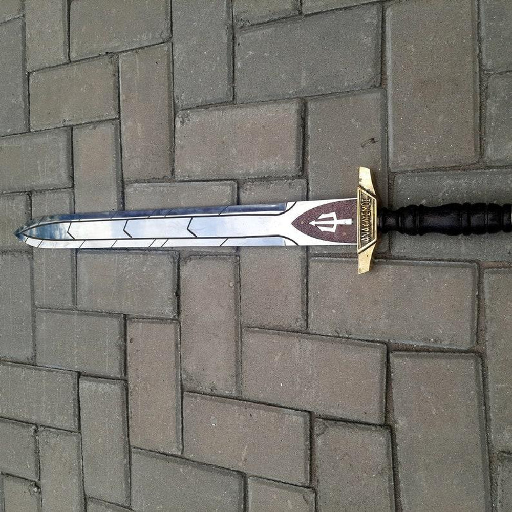 Handmade Percy Jackson Riptide Sword Viking Sword With Beautiful Etching And Metal Work Battle Ready Sword 2