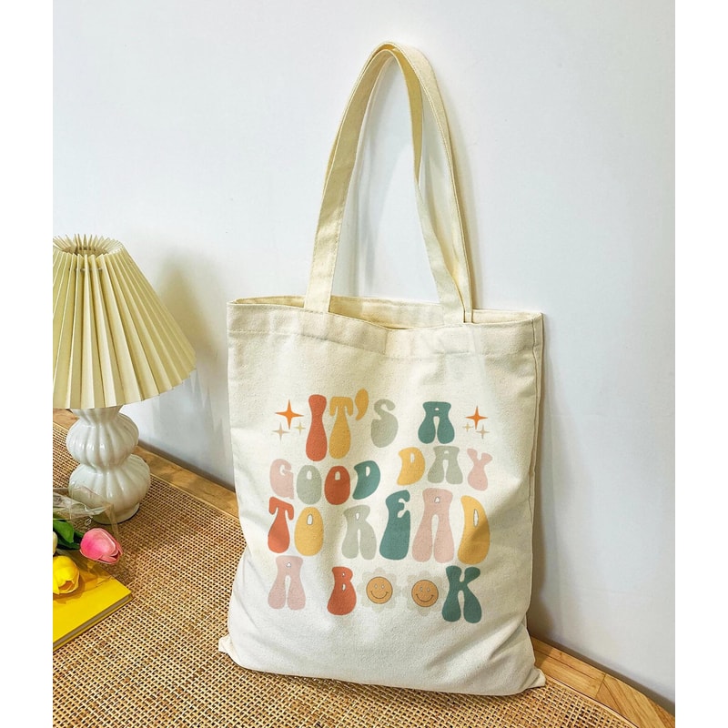 Its a good day to read a book, book lover tote bag, book addicted bag. book lover gift, bookworm gift.jpg