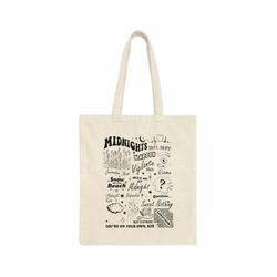 taylor swiftie merch canvas tote bag, eras tour tote, midnights decor, bejeweled, folklore, evermore, lover