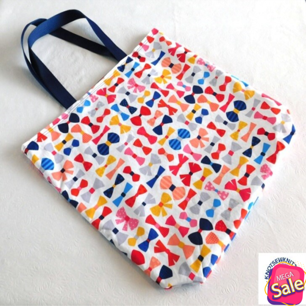 Bow Ties Are Cool Reusable Totes Bag, Grocery Bag, Beach Bag, Washable, Sturdy.jpg