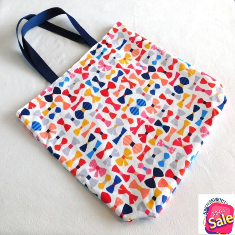 Bow Ties Are Cool Reusable Totes Bag, Grocery Bag, Beach Bag, Washable, Sturdy.jpg