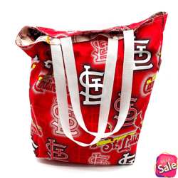 st. louis cardinals baseball tote grocery reusable beach gift book bag
