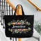 Customized Name Tote Bag, Personalized Name Bag, Custom Name Totes, Floral Tote Bag, Custom Gift Bridesmaids Bag Gift Tote Shopper Women Bag.jpg