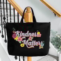 kindness matters tote bag be kind canvas tote teacher gift, positive women tote bag, school counselor bag