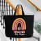 Personalized Teacher Rainbow Tote Bag, Teacher Gifts, End Of School Gift, Teacher Tote Bag, Custom Teacher Bag, Kindergarten Teacher Bags.jpg