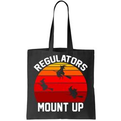 regulators mount up tote bag