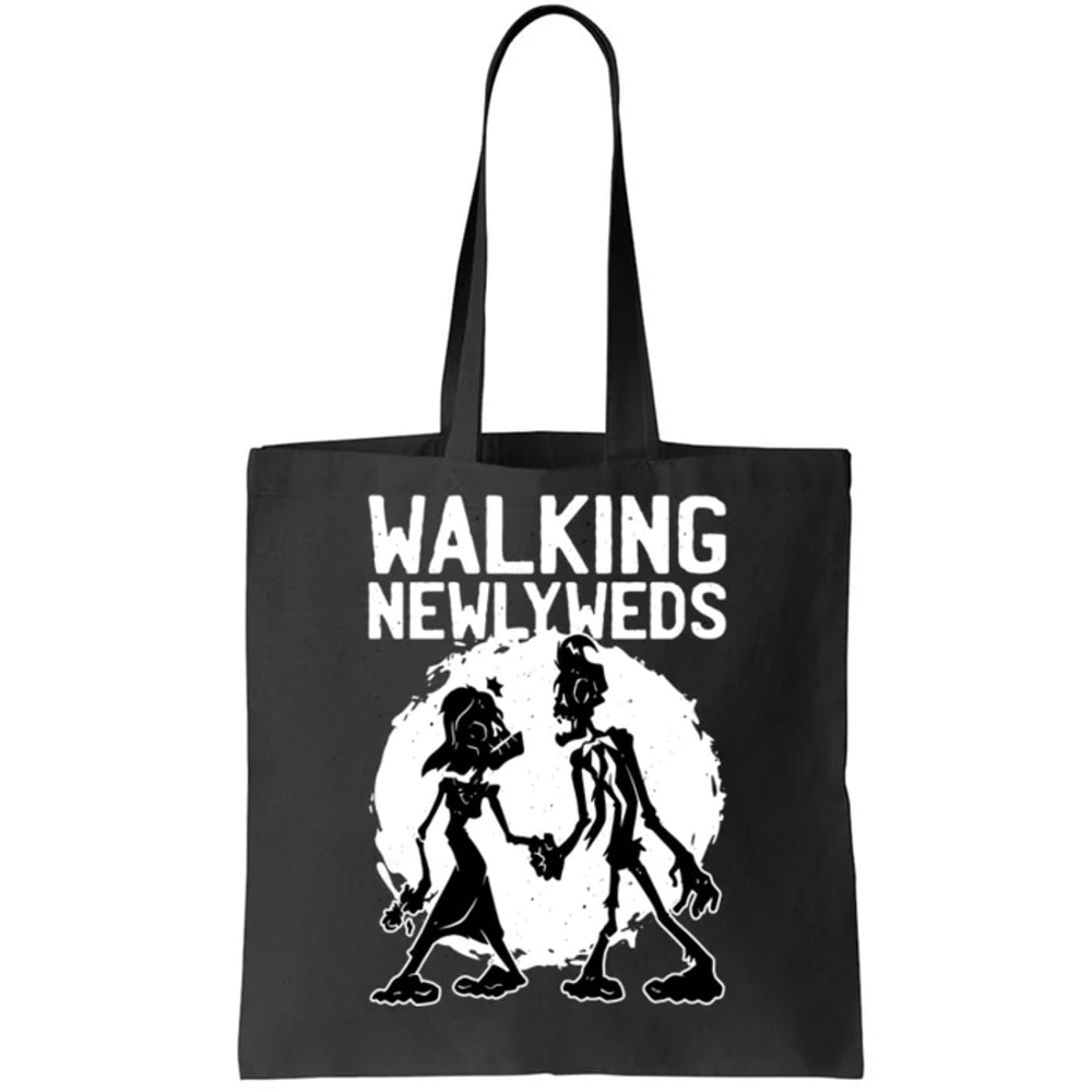Zombie Walking Newlyweds Tote Bag.jpg