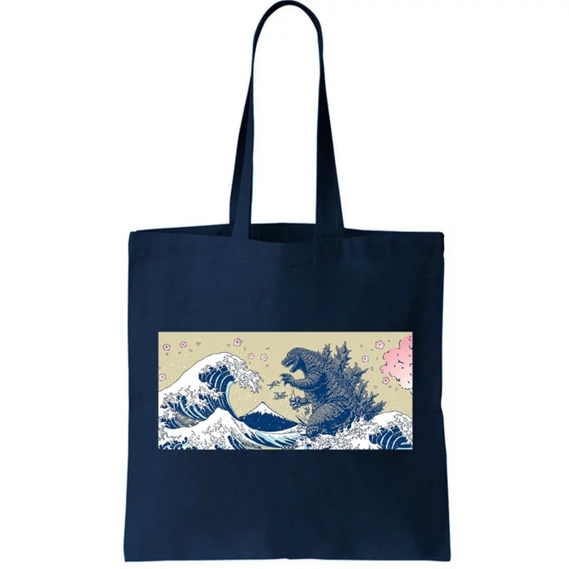 Monster VS the Great Wave Of Kanagaw Tote Bag.jpg