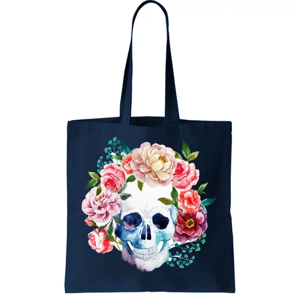 Beautiful Flower Skull Tote Bag.jpg