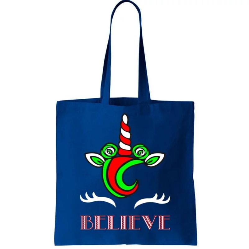 Believe Unicorn Christmas Tote Bag.jpg