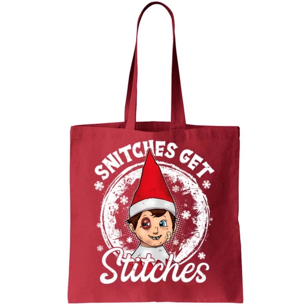 Funny Christmas Snitches Get Stitches Tote Bag.jpg